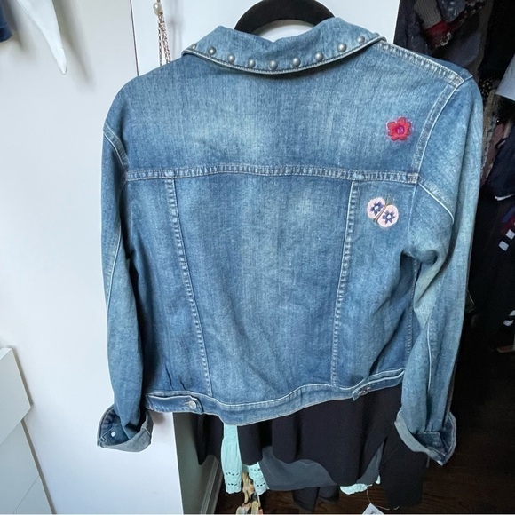 THE Kooples Denim Embroidered Jacket - Picture 4 of 9